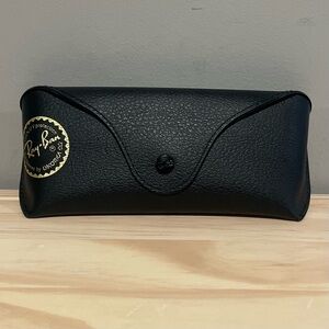Black Leather Ray-Ban Case